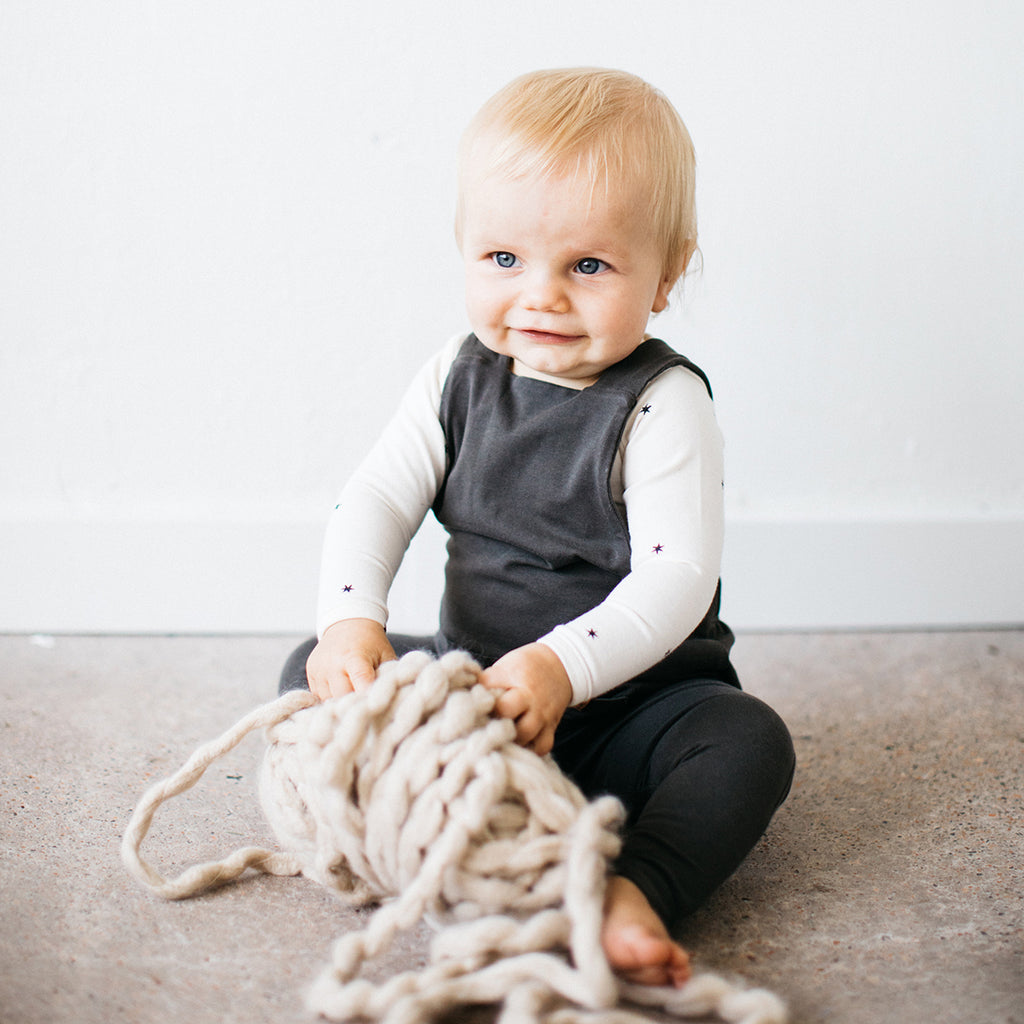 Organic long sleeved bodysuit